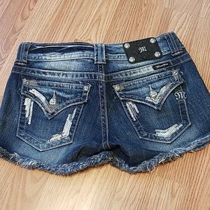 Miss me shorts size 27 with sequins